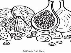 Image result for Fruit Stand Coloring Page