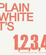 Image result for 1 2 3 4 Plain White T's