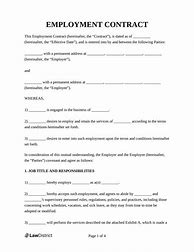 Image result for Employer and Employee Contract Agreement