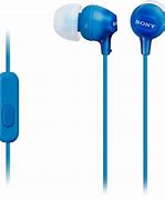 Image result for Sony Earbuds Blue Wired