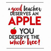 Image result for Teacher Apple Thank You Quotes