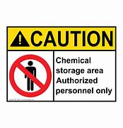 Image result for Cleaning Chemical Storage Area Sign