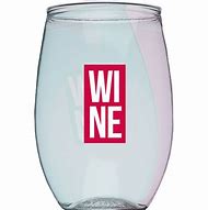 Image result for Plastic Stemless Wine Glasses
