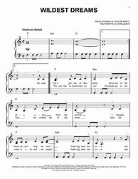 Image result for Taylor Swift Piano Sheet Music for Beginners