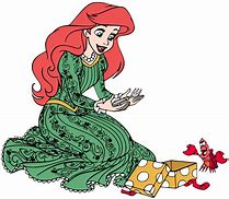 Image result for The Little Mermaid Christmas Book Vintage