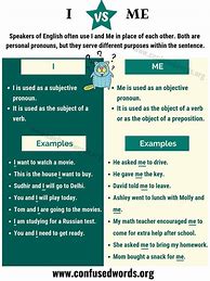 Image result for I vs Me Worksheet