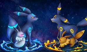 Image result for Umbreon and Eevee Fighting