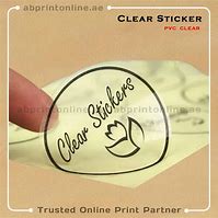 Image result for Print On Clear Stickers