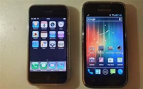 Image result for Galaxy S1 vs iPhone