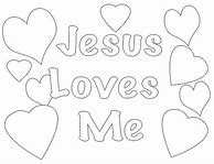 Image result for Jesus Loves Me Coloring Pages