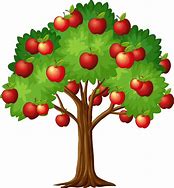 Image result for Cartoon Apple Tree