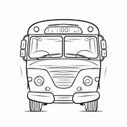 Image result for School Bus Front View Outline