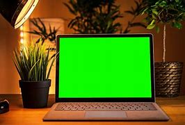 Image result for Laptop with Green Screen
