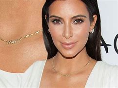 Image result for Kim Kardashian Wearing Bead Necklace