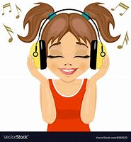 Image result for Listening to Music Clip Art Background A4