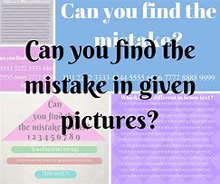 Image result for Find the Mistake