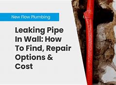 Image result for Leaking Pipe in Wall