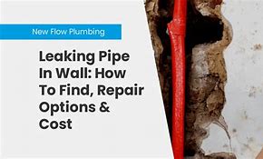 Image result for Leaking Pipe in Dry Wall