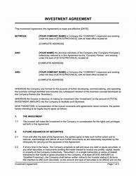 Image result for Investment Contract Agreement