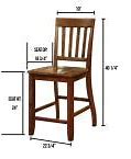 Image result for Counter Height Chairs Narrow