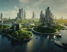 Image result for Futuristic Tropical City