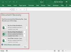 Image result for Restore Excel Files Not Saved