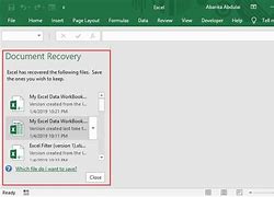 Image result for Recover Excel File Closed without Saving