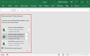 Image result for Recover Saved Excel Document