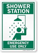 Image result for Emergency Shower in Use
