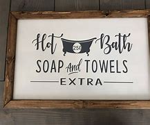 Image result for Farmhouse Bathroom Decor Signs