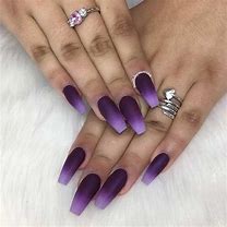 Image result for Coffin Light Purple Ombre Nails