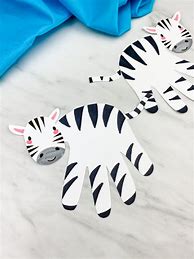Image result for Zebra Handprint Art