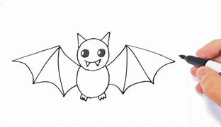 Image result for Simple Drawing of a Bat