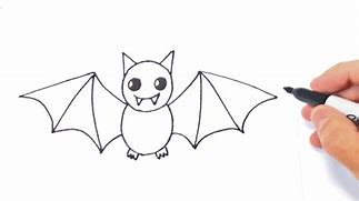 Image result for Small Drawings of Bat
