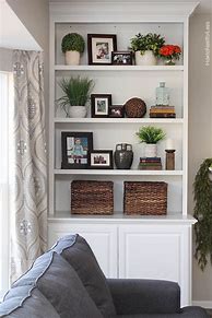 Image result for Decorating Shelves