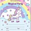 Image result for Unicorn Birthday Invitation Background