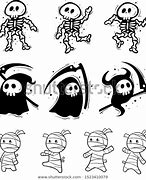 Image result for Halloween Cartoon Black and White