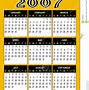 Image result for 2007 Calendar