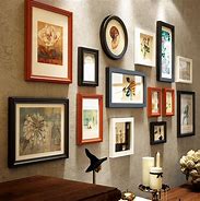 Image result for Different Size Frames On Wall