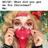 Image result for Christmas Makeup Memes