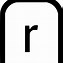 Image result for Letter R Icon