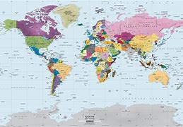 Image result for Modern World Map