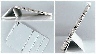 Image result for iPad Mini 6 Starlight with White Folio Case