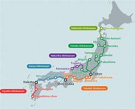 Image result for Japan Bullet Train Map