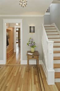 Image result for Light Grey Walls with Wood Trim