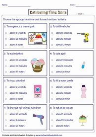 Image result for How Long Is a Minute Worksheet