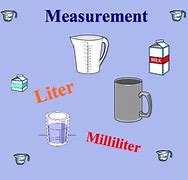 Image result for Measuring Liters and Milliliters