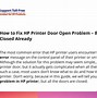 Image result for HP Printer Door Open