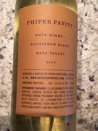 Image result for Phifer Pavitt Sauvignon Blanc Date Night