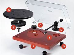 Image result for Record Player Turntable Parts
